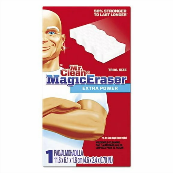 Mr. Clean Magic Eraser Extra Durable 4 3/5" x 2 2/5" 7/10" Thick White 30/Carton 16449