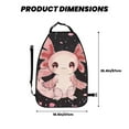 thumbnail image 2 of Naloa Cute Axolotl Sakura Blossoms 2Pcs Anti-Kick Back Seat Cover Kick Mat, Car Seat Protector with 3 Storage Pockets, 2 of 8