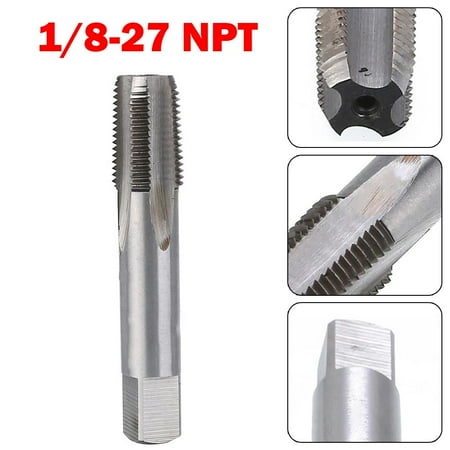 

1/8- 27 NPT HSS Taper Pipe Tap Standard High Speed Steel Thread Tap Repair Tool