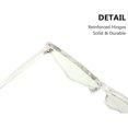 thumbnail image 2 of LAICAIW Triangle Rimless Sunglasses One Piece Colored Transparent Sunglasses For Women and Menu2026, 2 of 6