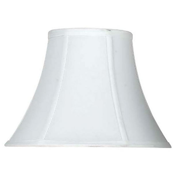 Cal Lighting 9 Bell Modern Fabric Lamp Shade With Spider Type Fitting In White Com Cal Lighting 9 Bell Modern Fabric Lamp, What Is A Spider Type Lamp Shade