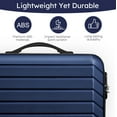 thumbnail image 5 of 10 Piece Luggage Sets, 20 24 28 inch Lightweight Harside Suitcase with Spinner Wheels and 7PCS Packing Cubes(Navy), 5 of 11