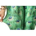 thumbnail image 6 of TQS Yoga Tights Stretch Pant Fashion Printed Footless Leggings Workout Fitness Trouser for Women Pretty Peacock, 6 of 6