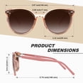 thumbnail image 5 of Sunier Cat Eye Polarized Sunglasses for Women Fashion Trendy Shades UV400, 5 of 7
