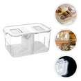 thumbnail image 2 of Fridge Organizer Bins Refrigerator Container Drawer Storage Fresh Keeper Freezer Fruit Stackablelids Acrylic, 2 of 7
