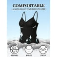thumbnail image 3 of Livona Women's Lace Cami Top - Adjustable Spaghetti Straps Wireless Comfort Padded Tank for Sleep Lounge, 3 of 5