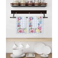 thumbnail image 3 of Spring Easter Kitchen Dish Towels for Drying Dishes Set of 4, Watercolor Flower Eggs Berry Leaf Blue Plaid Waffle Weave Microfiber Hand Tea Bathroom Towels Quick Dry & Absorbent Towel 15.7x23.6, 3 of 7