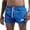 Blue, variant on Mens Swim Trunks Men's Solid Color Casual Beach Board Shorts Sports Quick-Dry Swim Trunks with Drawstring Summer Surfing Bathing Suit Crop Pants for Swimming Travel Black L