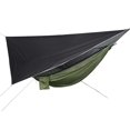 thumbnail image 4 of Hamaca para acampar con red, toldo grande para tienda de campaña, pesca al aire libre negro y verde, 4 of 8