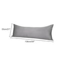 thumbnail image 6 of Unique Bargains 2 Pack Silky Satin Body Pillow Cases Grey 21" x 54", 6 of 7