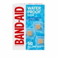 thumbnail image 2 of BAND-AID Brand Waterproof Clear Spot Square Bandages, One Size, 50 Ct (Pack of 10), 2 of 8