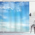 thumbnail image 1 of Ambesonne Blue Shower Curtain, Fascinating Sky with Clouds, 69"Wx84"L, Blue Pale Blue, 1 of 3