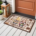 thumbnail image 4 of Bathroom Rugs 2x3 Ft, Farmhouse Coffee Time Non Slip Area Rugs for Kitchen Bedroom Entryway, Vintage Gnomes Desserts Khaki Plaid Washable Carpet Runner Rug Floor Mats for Bedroom Home Decor, 4 of 8