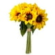 thumbnail image 1 of Kearding 6 uds./paquete de flores artificiales de simulación de girasol, decoración para el hogar y la Oficina, girasol falso Flores artificiales Kearding HA7102-00, 1 of 6