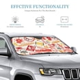 thumbnail image 4 of Bingfone Firefighter Icons Car Windshield Sunshade,Sun Foldable Sun Shield Sun Visor for Car - Small, 4 of 9