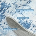 thumbnail image 4 of Haperlare Modern Area Rugs Machine Washable Abstract Ultra-Thin Stain-Resistant Rugs for Bedroom Blue Mottled Painting Rugs for Kitchen,4'x6', 4 of 7