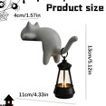 thumbnail image 2 of Cat with Lantern Shelf Decor, Decorative Bookshelf Light, 3D Printed Cats Shelf Hook with LED Lantern, Cats Hook with Lanterns for Keys Desk Bookshelf, Gift for Cat Lovers, 2 of 4