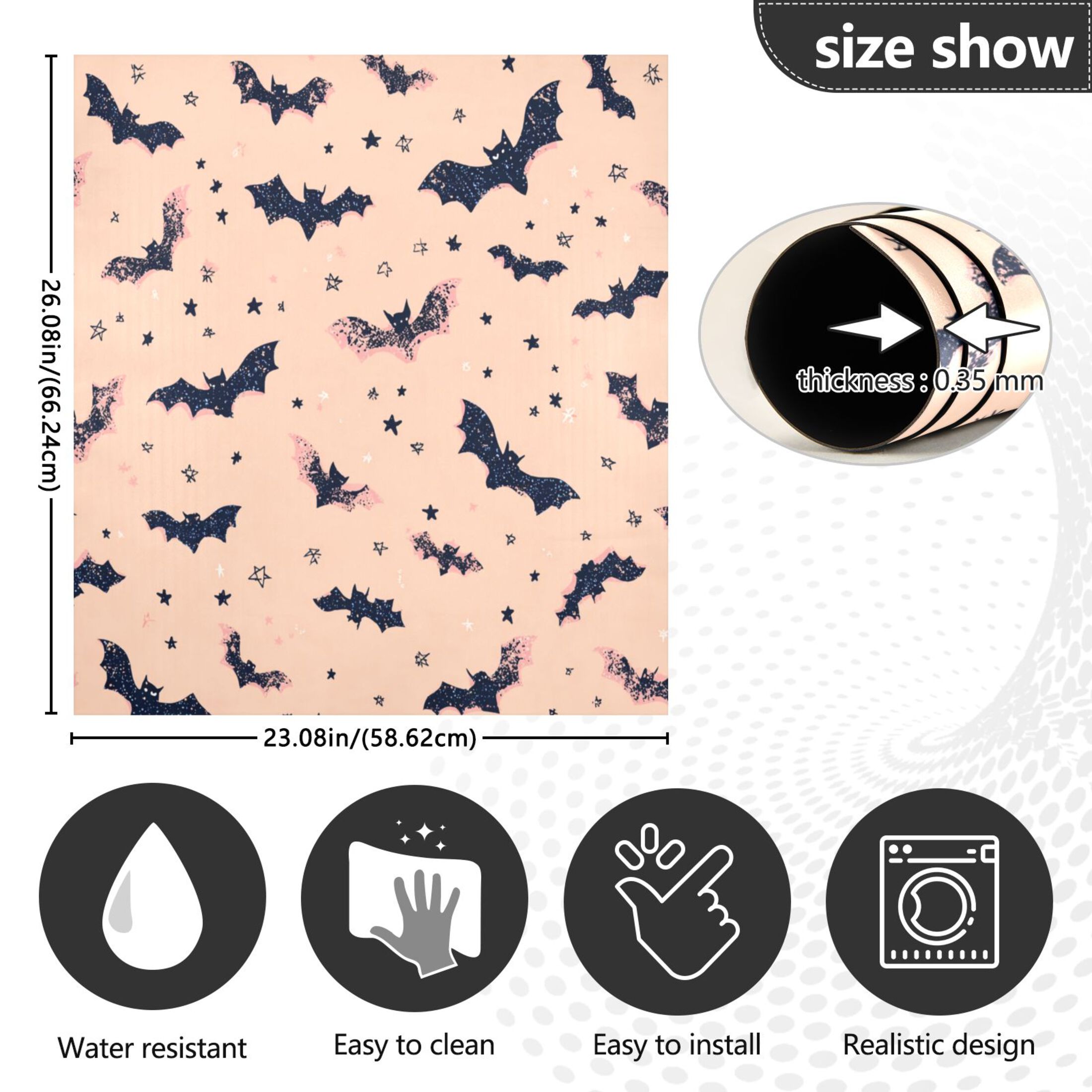 Dishwasher Sticker Magnetic Dishwasher Sticker Magnetic Decorative Sticker Refrigerator Sticker Dishwasher Decorative Stickers Black Bats