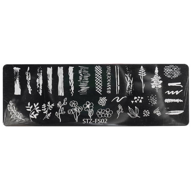 Nail Stamping Plate Various Patterns Clear Engraved Rust-Proof Polish Printing Flowers Nail Art Stamp for Girl
