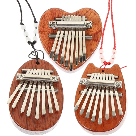 MLINS  3 Pcs Music Keyboard Kalimba 17 Keys Professional Portable Thumb Piano