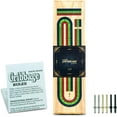 thumbnail image 1 of Tradeopia 3 Track Color Coded Wooden Cribbage Board Game with Built-in Storage and Metal Pegs, 1 of 7