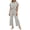 White, variant on SOOMLON Matching Sets Women Outfits Plus Size Crew Neck Striped Batwing Sleeve Top Cropped Pants with Pockets Summer Sets