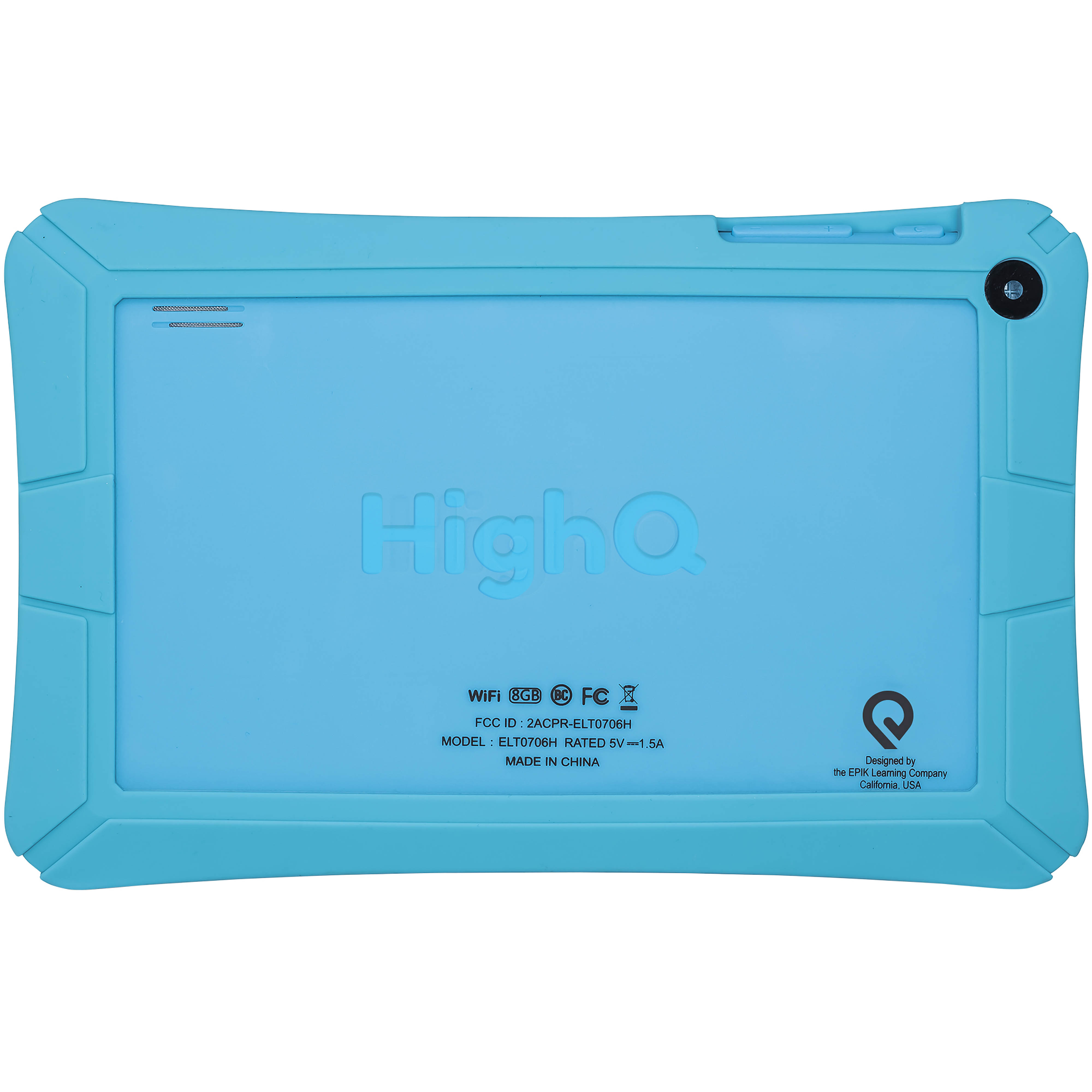 HighQ 7" Learning Tab Jr. featuring Kidomi, Gel Case Included, Quad Core Processor, 8GB Storage, Android 8.1 Go Edition, Dual Cameras, Kidomi Free Trial Included, Blue - image 3 of 8