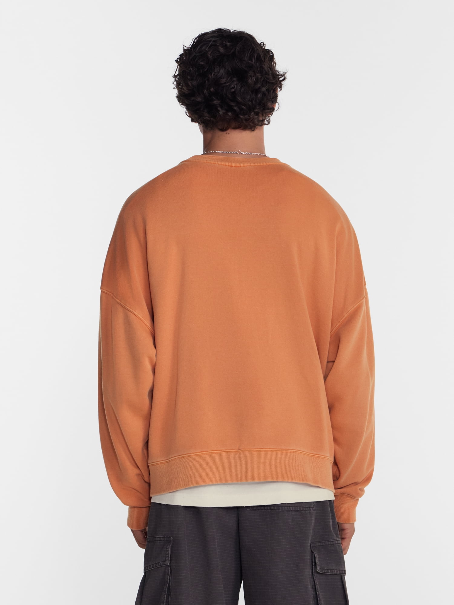 No Boundaries Crewneck Fleece Sweatshirt with Long Sleeves, Men's XS-4XLT