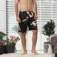thumbnail image 1 of PENGXIANG New Simulation Silk Sleep Pants Men‘s Spring And Summer Personality Print Home Silk Shorts, 1 of 6