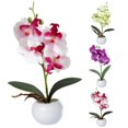 thumbnail image 2 of Potted Plant Creative Decorative Phalaenopsis Artificial Flower Silk Flower, 2 of 7