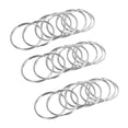 thumbnail image 1 of 30X Quality 50mm Keyring Split Ring Set Heavy Duty Large Nickel Key Loop Sprung Hoop,30 x Split Rings,nickel, 1 of 8