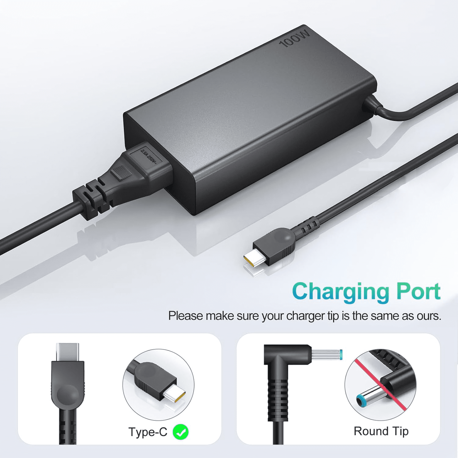 100W USB C Charger for Lenovo Yoga 9 9i 7 7i ThinkBook 15 16 Slim 7 Pro Ideapad 5Pro16 ThinkBook IdeaPad Type C Laptop Power Supply