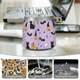 thumbnail image 6 of Yayeee Ashtray with Lid for Cigarette Smokeless Stainless Steel Home Ash Holder, Light Purple Halloween Black Cat, 6 of 7