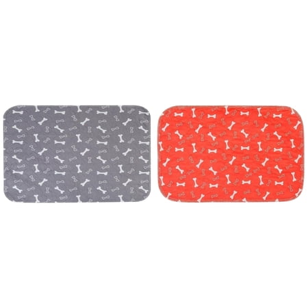 2Pack Dog Pee Pads Activated Charcoal Odor Absorbing Puppy Pads Heavy Duty Multi Layered Puppy Pads High Absorbency Leak Proof Puppy Pads Grey+Orange 27.5 X 31.5 Inch
