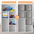 thumbnail image 4 of Set Of 4 Storage Basket, Folding Storage Cubes Open Storage Boxes-30Cm, Multicolor Storage Boxes For Clothes, Toys, Cabinets, Cupboards, Shelves, 4 of 7