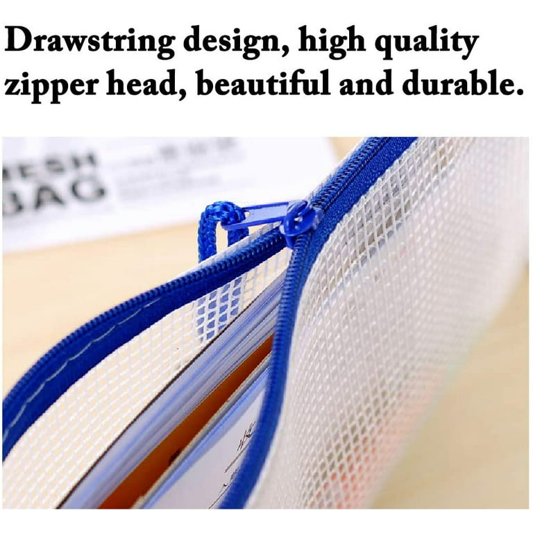 10 Pack Zipper Pouches A3 For Board Games Puzzles Plastic Mesh Zipper  Pouches Document Bag Mesh Storage Bags With Zipper Waterproof Mesh Zipper  Pouch For School Office Supplies Mesh Game Bags
