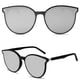 thumbnail image 3 of Gafas de sol SOJOS Classic Round SJ2067 para mujer y hombre, color negro y plateado, 3 of 5