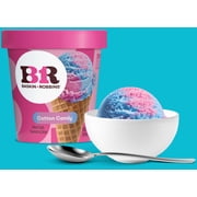 Baskin-Robbins Cotton Candy Ice Cream, 14 fl oz Cup – Sweet Pink and Blue Cotton Candy-Flavored Ice Cream