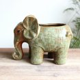 thumbnail image 3 of Coofit Succulent Pot Ceramic Elephant Flower Pot Succulent Planter Plant Pot for Home, 3 of 7