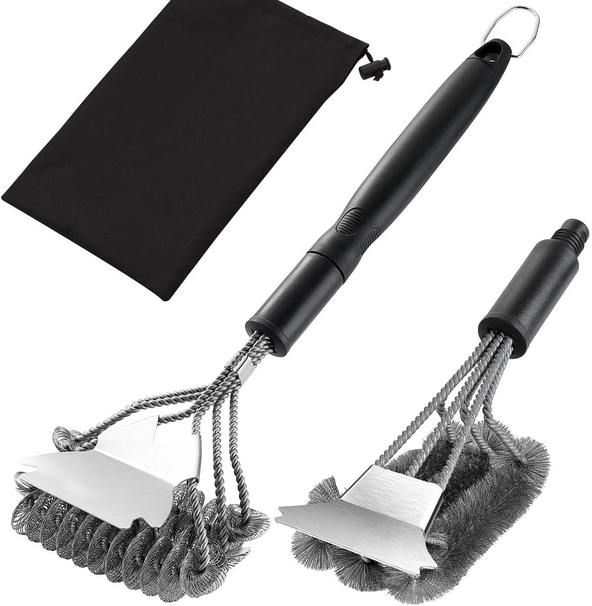 Heavy Duty Grill Brush & Scraper with Carrying Bag – AKIRA-PRO-SUPPLIES