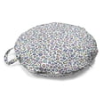 thumbnail image 1 of Leopard Print Round Floor Cushion with Handle, Modernized Animal Skin Elements in Pastel Memphis Style Colors Pattern Print, Pillow for Living Room & Dorms, 18" Round, Multicolor, by Ambesonne, 1 of 4