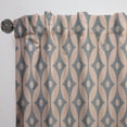 thumbnail image 3 of Designart 'Abstract Retro Pattern Design XV' Mid-Century Modern Curtain Panel, 3 of 5