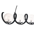 thumbnail image 5 of Maxim 35105CDBKPN Curlicue 5-Light Pendant Ceiling Light, Black & Polished Nickel, 5 of 6