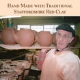 thumbnail image 4 of Cauldon Ceramics Classic Terracotta Teapot with Logo | Hand Made 4 Cup Teapot | Made with Staffordshire Red Clay | Traditional Teapot for Teabags | Authentic, Made in England Teapot | 36 Ounces, 4 of 7