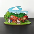thumbnail image 1 of Xihbxyly Artículos de Clarence Adorno Decorativo de Escritorio de Conejito de Pascua, Pintura de Madera, Decoración de Mesa de Vacaciones de Pascua, 1 of 1