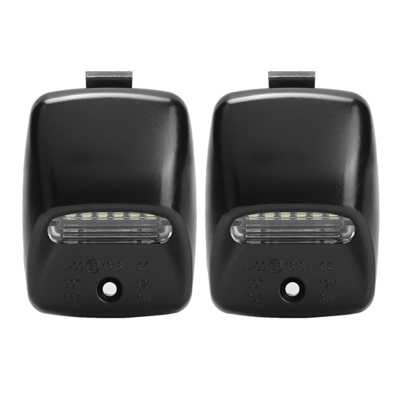 PAR DE LUCES DE MATRÍCULA DE 18 LED para Tacoma Brillante Ahorro de Energía Drable DC12V, Negro, 2 piezas Izquierda Derecha Reemplazo de Luz para Automóvile