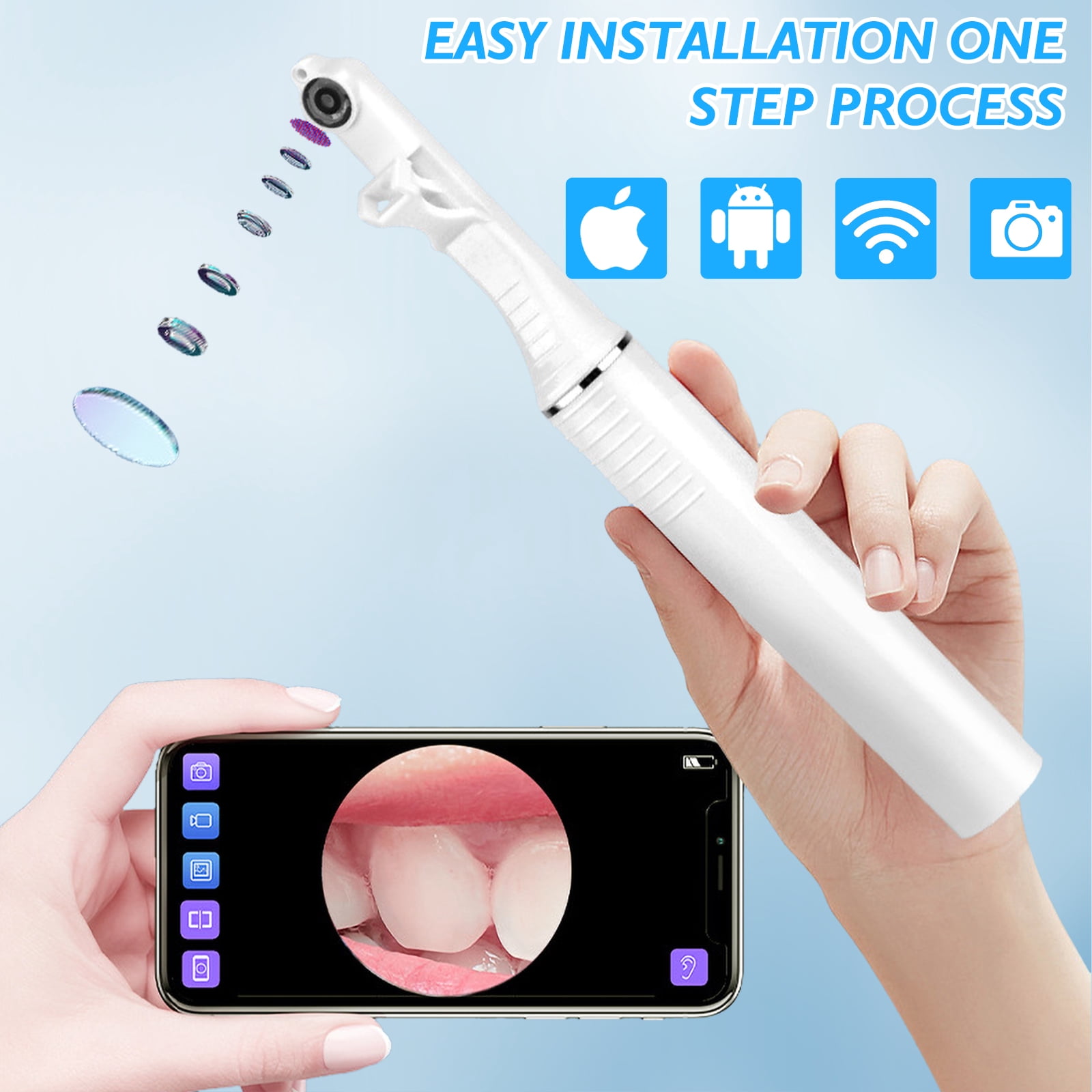 Visual Floss with Intelligent Image,Dental,Washable and Replaceable Floss
