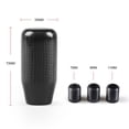 thumbnail image 2 of Style Universal Carbon Fiber Manual Gear Shift Knob With 3 Adapter For Most Car Decorations Classic Cylindrical, 2 of 5