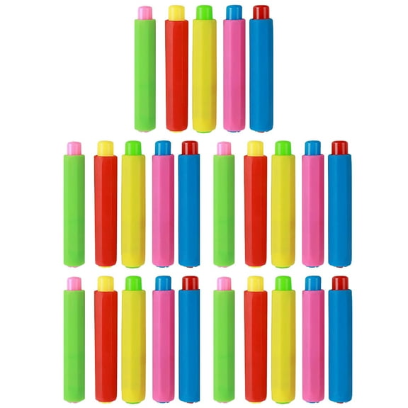 25 Pcs Chalk with Holder Washable Rack Set Office