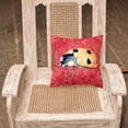 thumbnail image 2 of Carolines Treasures 8869PW1818 Lady Bug on Red   Canvas Fabric Decorative Pillow 18H x18W multicolor, 2 of 2